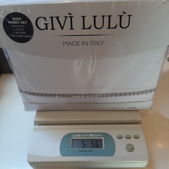 *Givi Lulu King Italian Cotton Percale Pon Pon Sheet Set - Picture 8 of 9